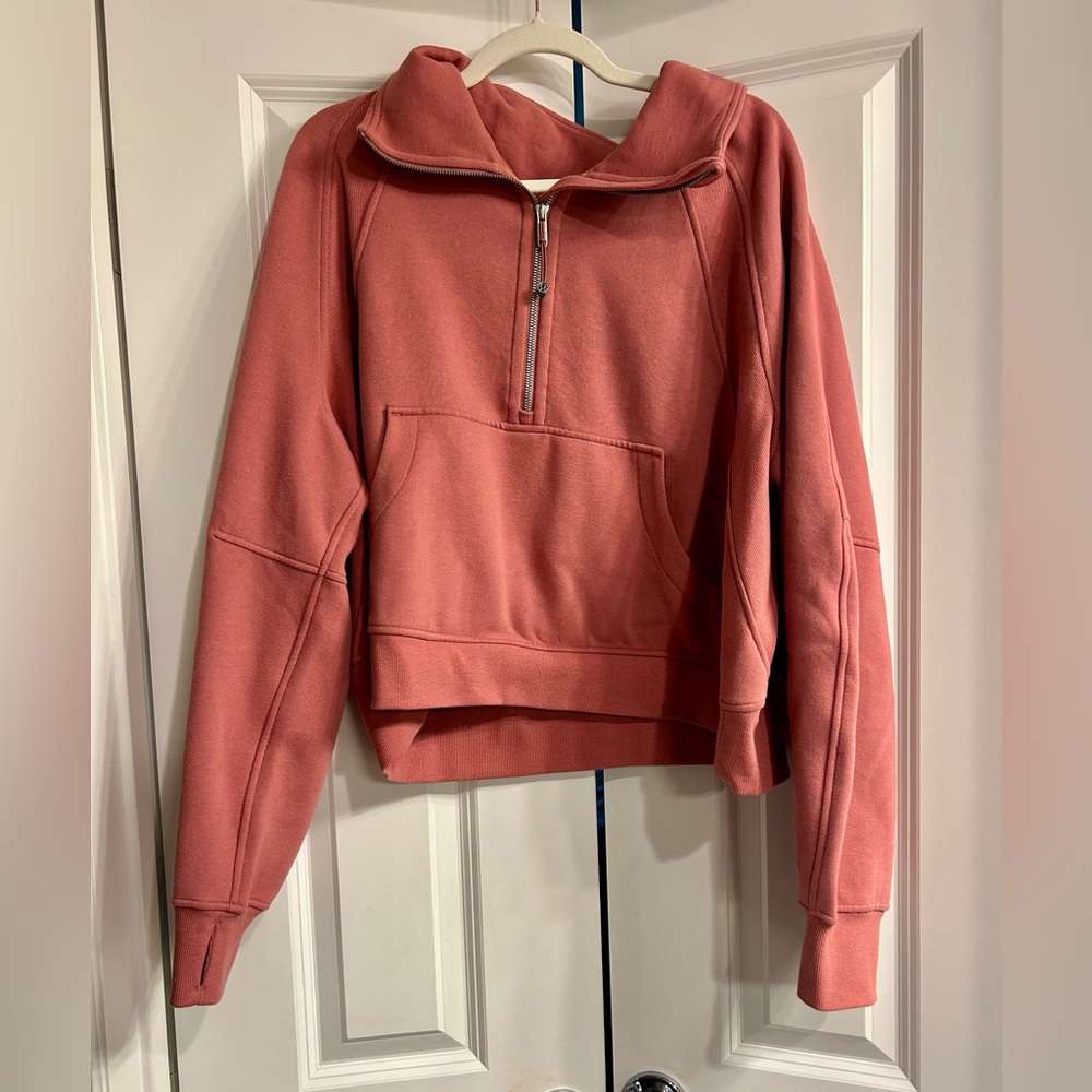 Lululemon Oversized Half-Zip Scuba Brier Rose XL/XXL